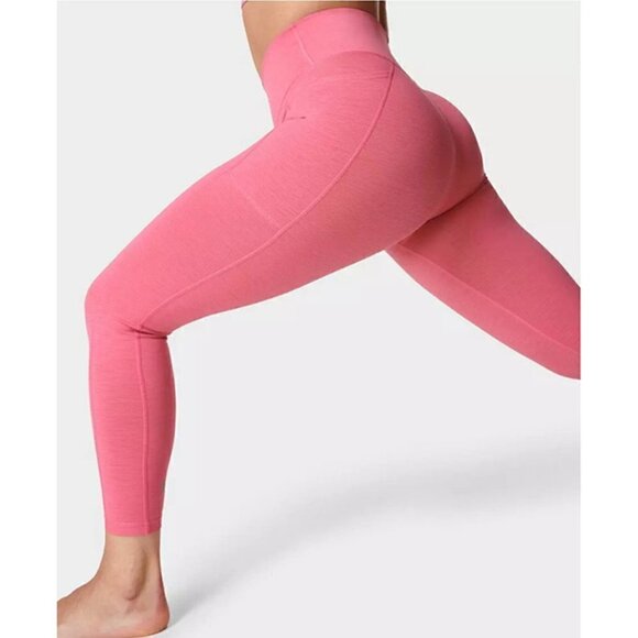 Sweaty Betty Super Sculpt 7/8 Yoga Leggings in Camellia Pink - Picture 2 of 7
